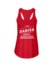 Load image into Gallery viewer, Danish Blood Denmark Lovers Ladies Flowy Tank