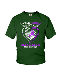 Alzheimer Awareness Daughter For Mom T-Shirt Youth Tee