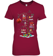 Load image into Gallery viewer, Christmas Gift On Tree Gift For Family T-Shirt Ladies Tee