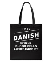 Load image into Gallery viewer, Danish Blood Denmark Lovers Basketweave Tote Bag