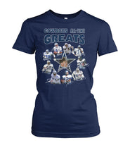 Load image into Gallery viewer, Dallas Cowboys Greats Gift For Fan T-Shirt Ladies Tee
