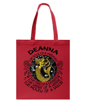 Load image into Gallery viewer, Deanna The Soul Of Mermaid Horoscope T-Shirt Basketweave Tote Bag