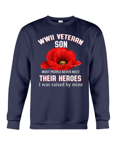 Wwii Veteran Son Gift For Veterab Mom Sweatshirt