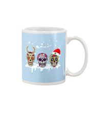 Load image into Gallery viewer, Merry Christmas Three Skulls Christmas T-Shirt Gift Mug