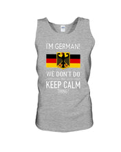 Load image into Gallery viewer, Keep Calm German Funny Quote Unisex Tank Top