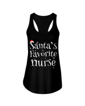 Load image into Gallery viewer, Santa's Favorite Nurse Ladies Flowy Tank