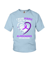 Load image into Gallery viewer, Alzheimer Awareness Daughter For Mom T-Shirt Youth Tee