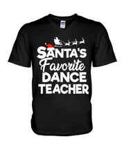 Load image into Gallery viewer, Santa Dance Teacher Christmas Shirt Guys V-Neck