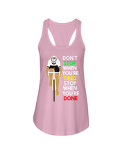 Load image into Gallery viewer, Cycling Don't Stop For Cyclist Ladies Flowy Tank
