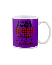 Load image into Gallery viewer, Happiness Is Being A Mom Grandma And Great Grandma Mug