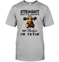 Load image into Gallery viewer, But Heifer I Am Trying For Cow Lovers Shirt Guys V-Neck