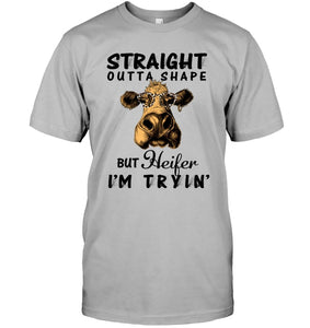 But Heifer I Am Trying For Cow Lovers Shirt Guys V-Neck