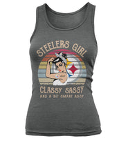 Load image into Gallery viewer, Steelers Girl Classy Sassy T-Shirt Unisex Tank Top