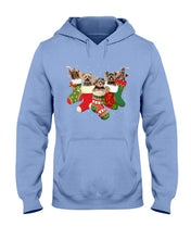 Load image into Gallery viewer, Yorkies In The Socks For Yorkie Lovers Christmas Gift Hoodie