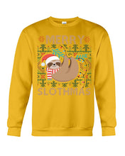 Load image into Gallery viewer, Merry Slothmas Christmas Gift For Kids Family Gift T-Shirt Sweatshirt