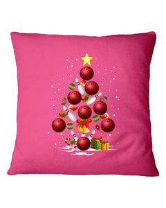 Bowling   Bowling Christmas Tree Christmas T-Shirt Pillow Cover