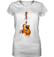 Load image into Gallery viewer, Guitar Note Ladies V-Neck