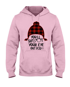 Funny Christmas T-Shirt Shoot Your Eye Out Hoodie