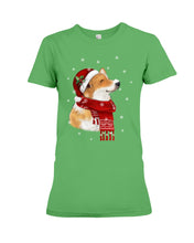 Load image into Gallery viewer, Corgi Christmas Gift Funny T-Shirt Ladies Tee