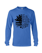 Load image into Gallery viewer, Christian T-Shirt Amen Unisex Long Sleeve
