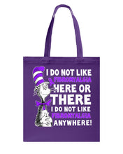 Load image into Gallery viewer, Fibromyalgia Anywhere Break Cancer Spirit T-Shirt Basketweave Tote Bag