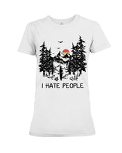 Load image into Gallery viewer, I Hate People Printing T-Shirt Ladies Tee