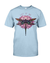 Load image into Gallery viewer, Let It Be Dragonfly Lotus Guys Tee