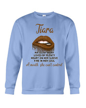 Load image into Gallery viewer, Tiara A Mouth She Can't Control Quote Name T-Shirt Sweatshirt