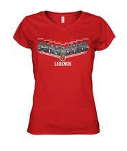 Load image into Gallery viewer, Os Legends Nfl Black T-Shirt Ladies V-Neck