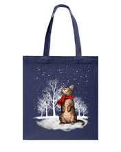 Load image into Gallery viewer, Merry Christmas - Bear Basketweave Tote Bag