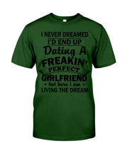 Load image into Gallery viewer, Boyfriends To Perfect Girlfriend Quote Couple T-Shirt Guys Tee