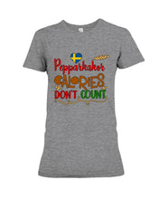 Load image into Gallery viewer, Pepparkakor Calories Don&#39;t Count Ladies Tee