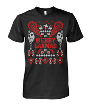 Load image into Gallery viewer, Funny Lacrosse Ugly Christmas Ladies Flowy Tank