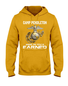 Camp Pendleton Earned Black T-Shirt Hoodie