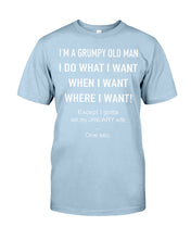 Load image into Gallery viewer, Grumpy Old Man January Wife Black Quote T-Shirt Guys Tee