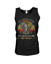 Load image into Gallery viewer, Elephant Be Kind Trending Quote Vintage T-Shirt Unisex Tank Top