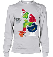 Load image into Gallery viewer, Funny Grinch Kansas Chief Christmas Gift Tee Unisex Long Sleeve