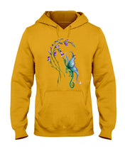 Load image into Gallery viewer, Dragon With Butterfly Wings Dragon Flowers Hoodie