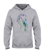 Load image into Gallery viewer, Dragon With Butterfly Wings Dragon Flowers Hoodie