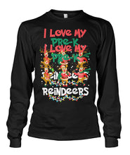 Load image into Gallery viewer, I Love My Pre-K Reindeers Christmas Tshirt Teacher Gifts Unisex Long Sleeve