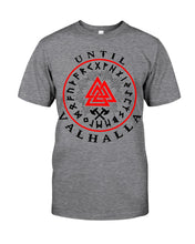 Load image into Gallery viewer, Viking Pattern Until Valhalla Tee Guys Tee