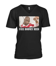 Load image into Gallery viewer, Free Rodney Reed Raise Your Voice 2 Guys V-Neck