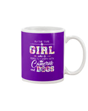 Load image into Gallery viewer, A Girl Who Is Happy With Cameras And Dogs Gift For Dog Lovers T-Shirt Mug