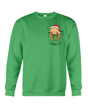 Load image into Gallery viewer, Pocket Slothmas Christmas Gift Funny T-Shirt Sweatshirt