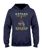 Load image into Gallery viewer, Horses Make Me Happy Christmas Tree Gift For Horse Lovers Hoodie