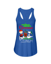 Load image into Gallery viewer, 55Th Anniversary A Charlie Brown Christmas Black T-Shirt Ladies Flowy Tank
