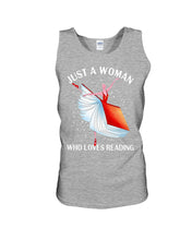 Load image into Gallery viewer, Just A Woman Loves Dancing And Reading Books Unisex Tank Top