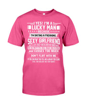 Load image into Gallery viewer, Lucky Man Have Sexy Girlfriend Gift For Couple Tee Guys Tee