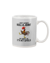 Load image into Gallery viewer, Chicken Roll A Joint Funny Quote T-Shirt For Friends Family Mug