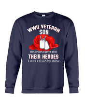 Load image into Gallery viewer, Wwii Veteran Gift For Veteran Dad Quote T-Shirt Sweatshirt